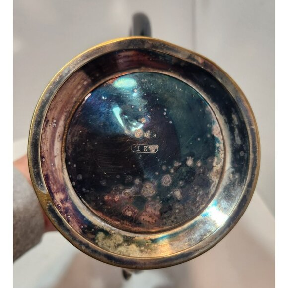 Vtg WMF Art Deco Silverplate Coffee/Tea Set With Wooden Handle Hinged Lid - Picture 10 of 16